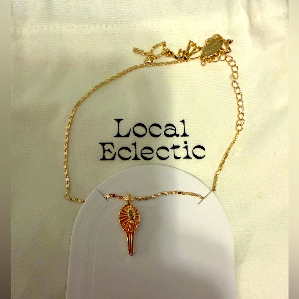 Local Eclectic Elizabeth Stone Key Necklace